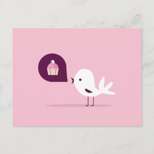 Bird Muffin Vykort