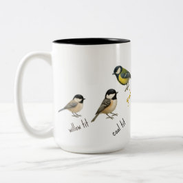 Bird Mug – Garden Birds Watercolour Coffee Cup Två-Tonad Mugg
