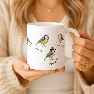 Bird Mugg - Garden Birds Watercolor Coffee Kopp
