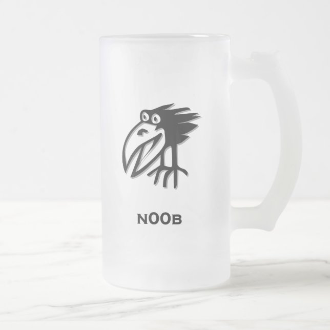 Bird n00b frostat ölglas (Höger)