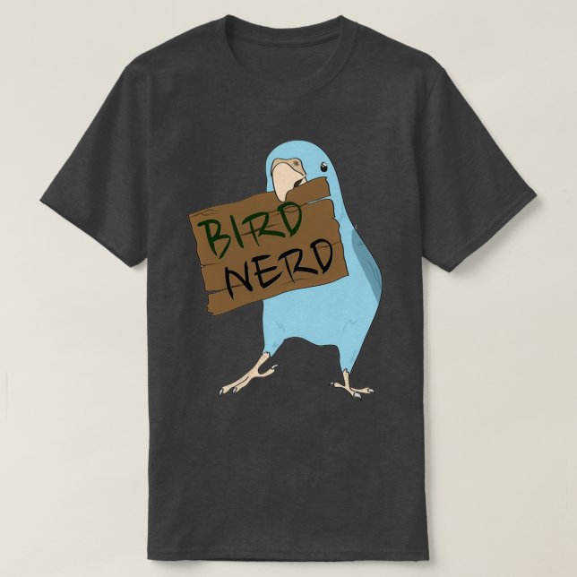Bird Nerd 2 T Shirt (Design framsida)