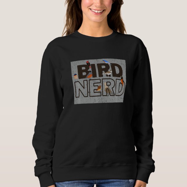 Bird Nerd Bird Birder T Shirt (Framsida)