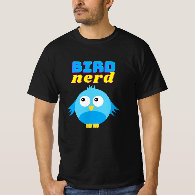Bird Nerd Birder Cute Funny Bird T Shirt (Framsida)