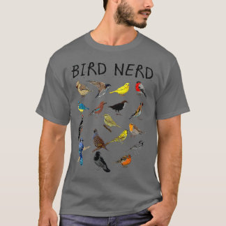 "Bird Nerd Differentid of Bird" Cute Bird Gift T Shirt
