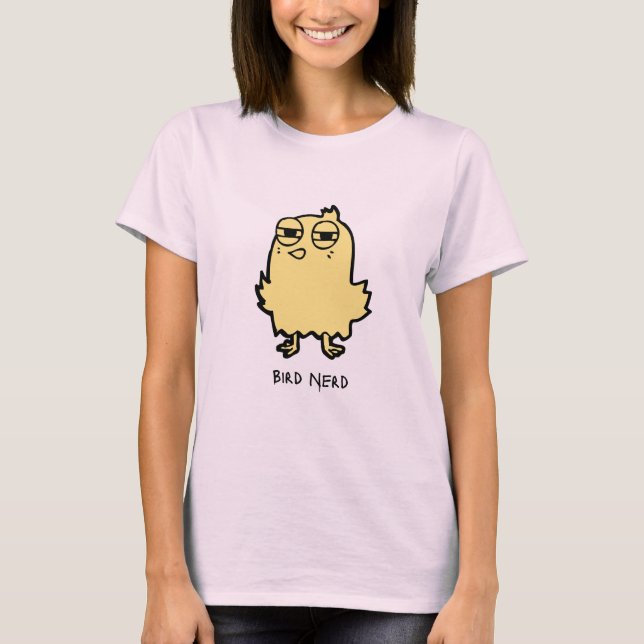 Bird Nerd Fågelskådning Älskare T-shirt (Framsida)