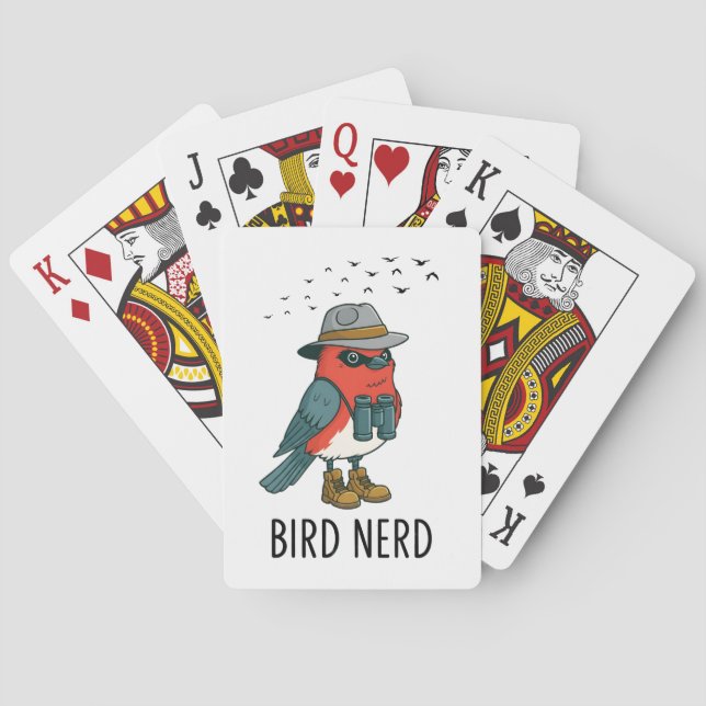 Bird Nerd Funny Bird Watching Bird Älskare Casinokort (Baksidan)