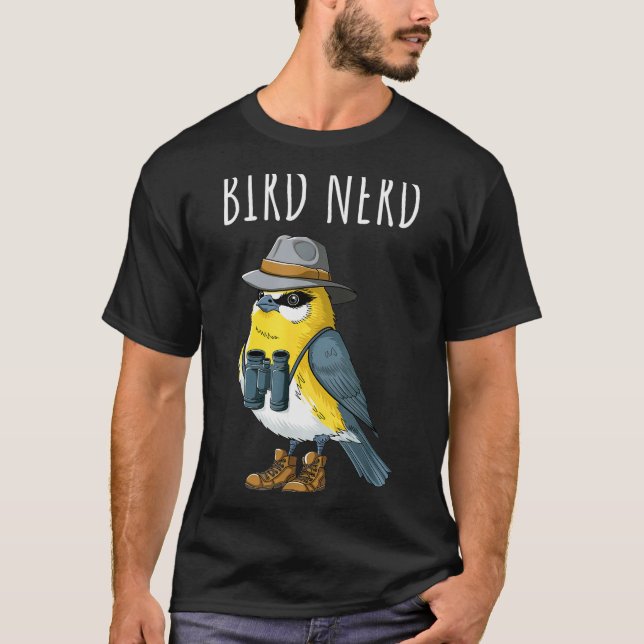 Bird Nerd Funny Bird Watching Birding Bird Lover W T Shirt (Framsida)