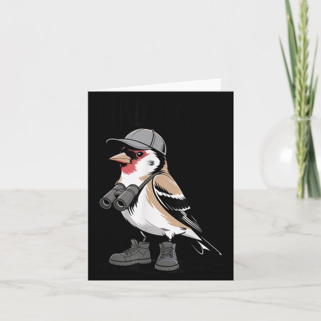 Bird Nerd Funny Bird Watching for Bird Watchers Kort (Framsida)