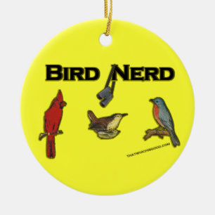 Bird Nerd Julgransprydnad Keramik