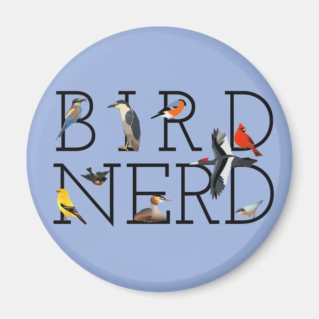 Bird Nerd Magnet (Framsidan)