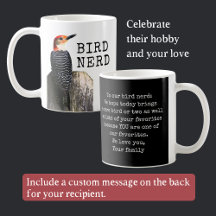 Bird Nerd Mugg med Anpassade Message