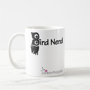 Bird Nerd och Uggla Rosa Kaffemugg