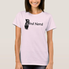 Bird Nerd och Uggla Rosa T Shirt