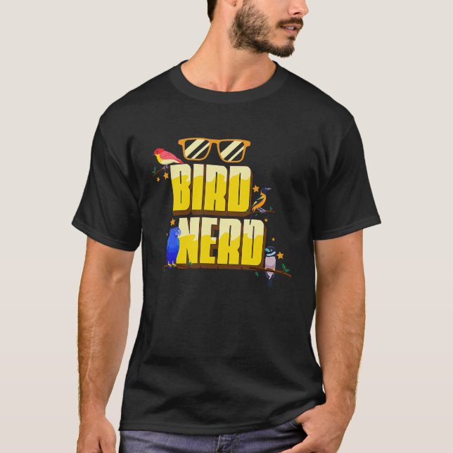 Bird Nerd Ornithology Bird Watching T Shirt (Framsida)