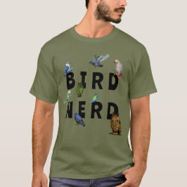 BIRD NERD, parroter, uggla, duvor, kookaburra T Shirt