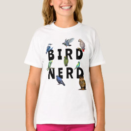 BIRD NERD, parroter, uggla, duvor, kookaburra T Shirt