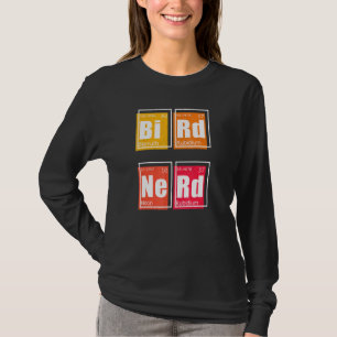 BIRD NERD Periodic Bord of Inslag Birding Watch T Shirt