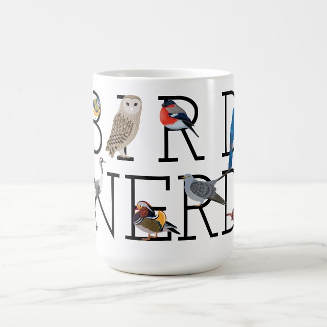 Bird Nerd-sortiment fem Kaffemugg (Center)