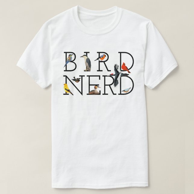 Bird Nerd Tee Shirt (Design framsida)
