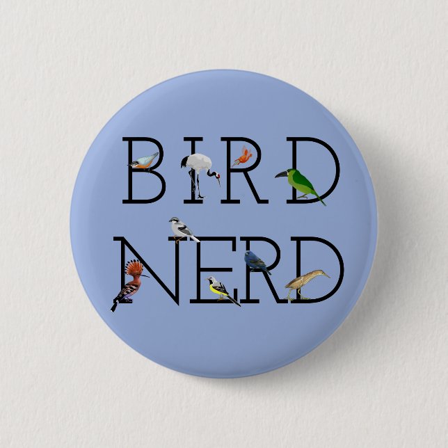 Bird Nerd Tre Knapp (Framsida)