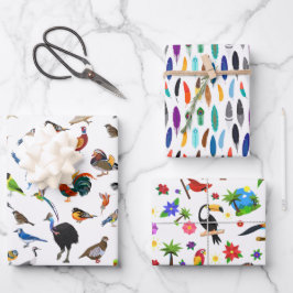 Bird Nerd Wrapping Papprare Lakan