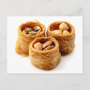 Bird nest baklava vykort