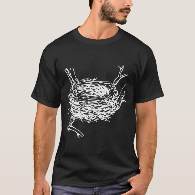 Bird Nest Ornithology T Shirt (Framsida)