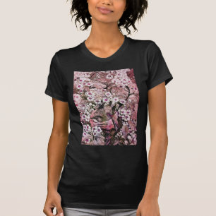 BIRD NEST,ROSA WHITE VÅR BLOMMOR OCH TRÄD T SHIRT