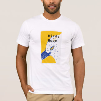 bird of hope/blue bill t shirt