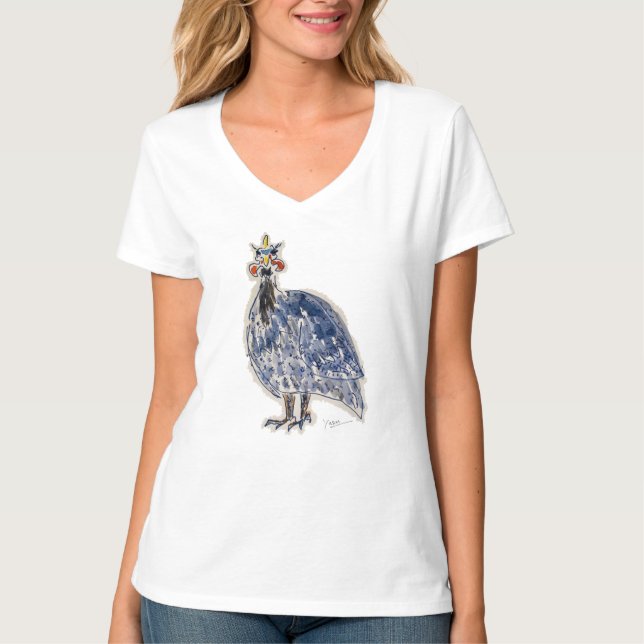 bird of hope/guineafoul3 t shirt (Framsida)