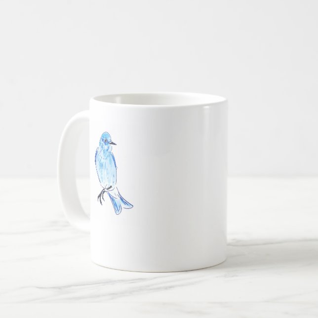 bird of hope_mountain bluebird kaffemugg (Framsida vänster)