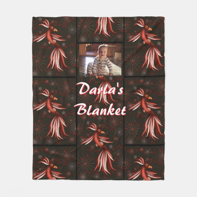 Bird of Paradise Fleecefilt (Framsidan)