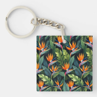 Bird of Paradise Flower Pattern