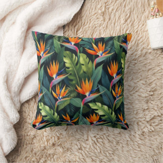 Bird of Paradise Flower Pattern Kudde