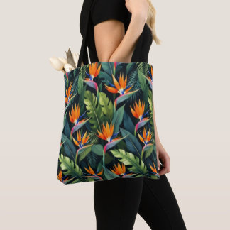 Bird of Paradise Flower Pattern Tygkasse