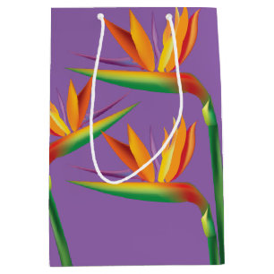 Bird of Paradise Tropical Blommigt Party Gift Bag