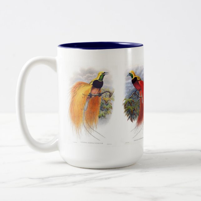 Bird of paradise Två-Tonad mugg (Vänster)