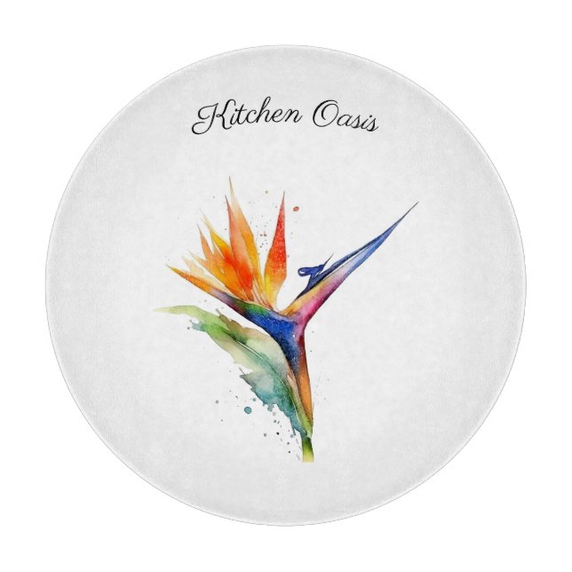 Bird of Paradise Watercolor, custom (Framsidan)