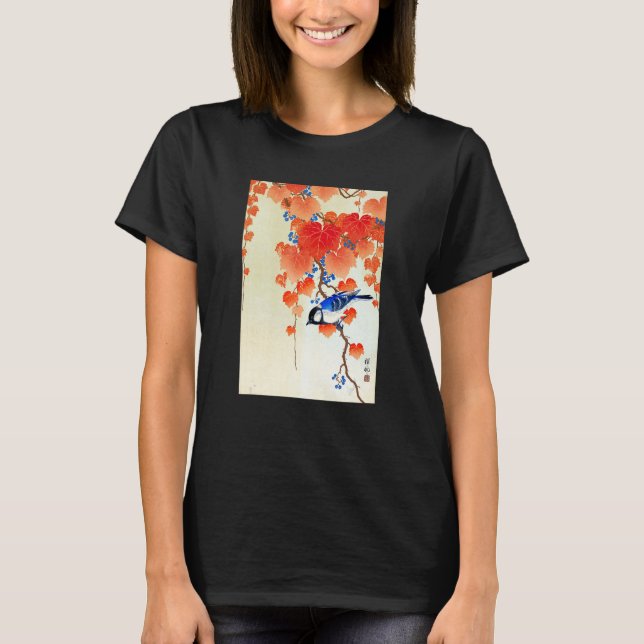 Bird on Branch by Ohara Koson T Shirt (Framsida)