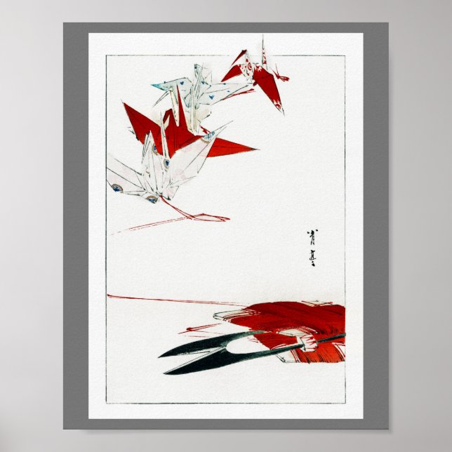 Bird Origami, Watanabe Seitei Poster (Framsidan)