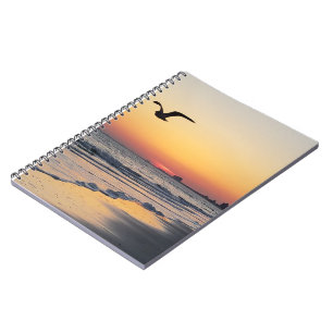 Bird over Atlantic City Notebook Anteckningsbok