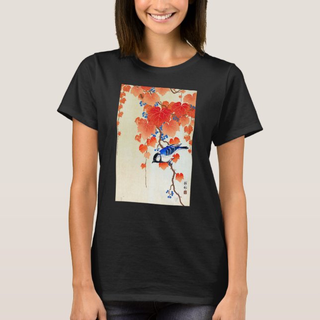 Bird på Gren av Ohara Koson T Shirt (Framsida)
