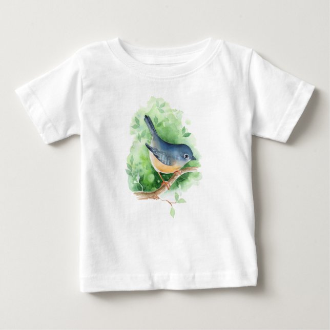 Bird på gren t shirt (Framsida)