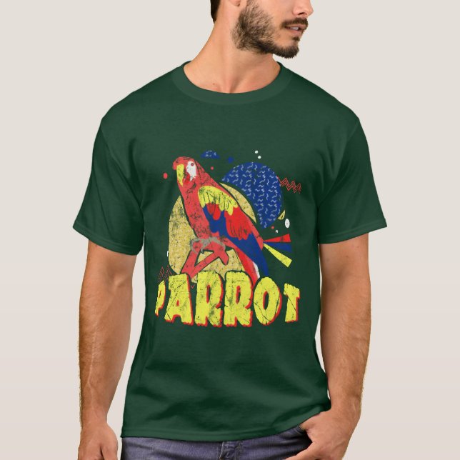 Bird Parrot T Shirt (Framsida)