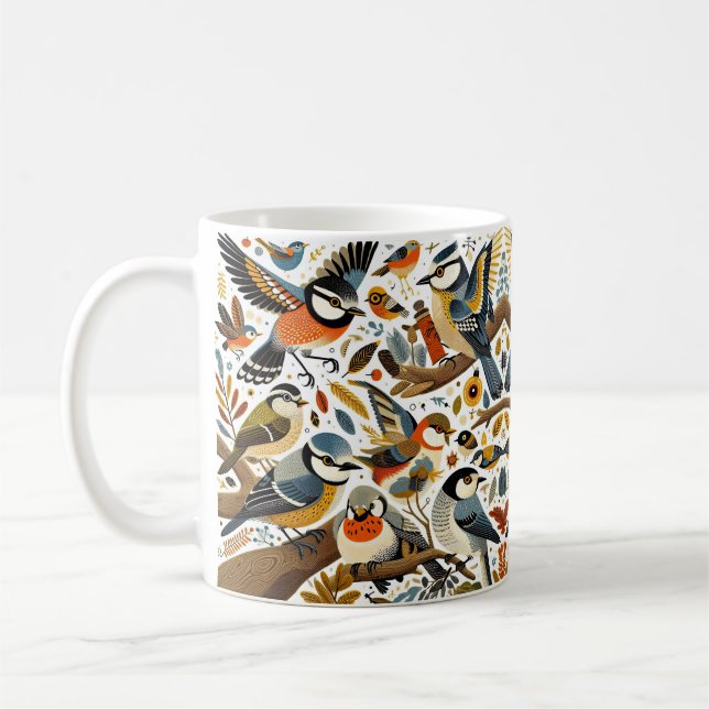 Bird Party Kaffemugg (Vänster)