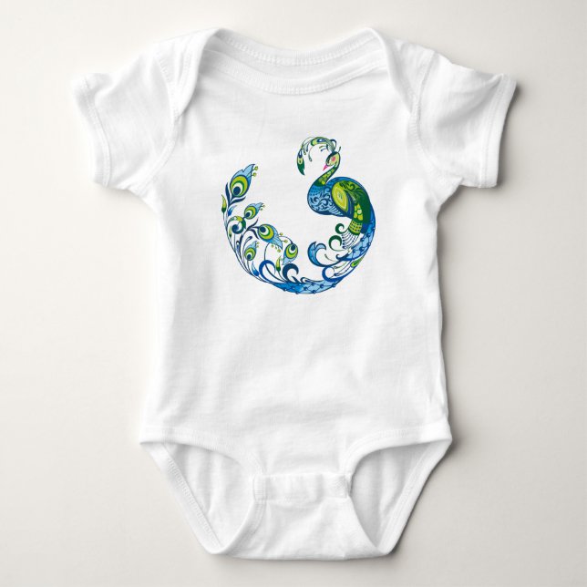 Bird Peafowl Feather fredsock T Shirt (Framsida)