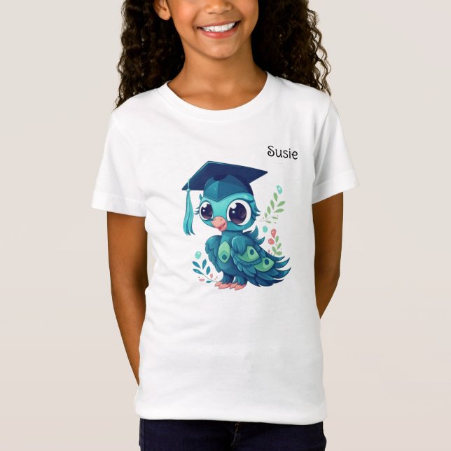 Bird Personlig Kindergarten Student T Shirt (Framsida)