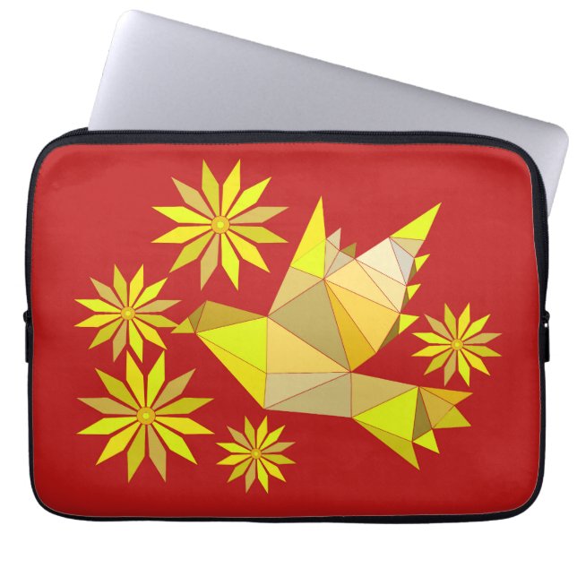 BIRD PET KÄRLEK GIFT LAPTOP FODRAL (Framsidan)