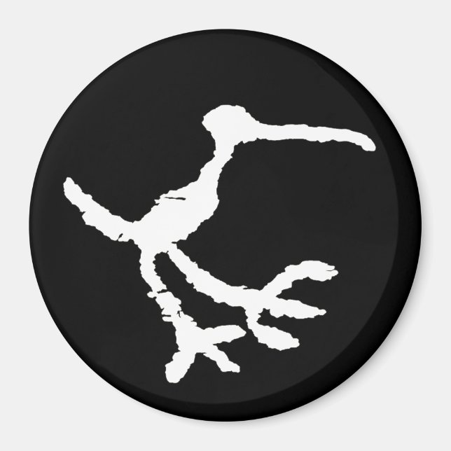 Bird Petroglyph - Petrified Forest, Arizona Magnet (Framsidan)