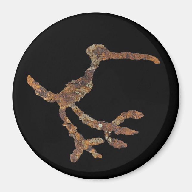 Bird Petroglyph - Petrified Forest, Arizona Magnet (Framsidan)